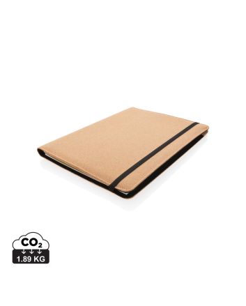 Deluxe cork portfolio A4 with pen