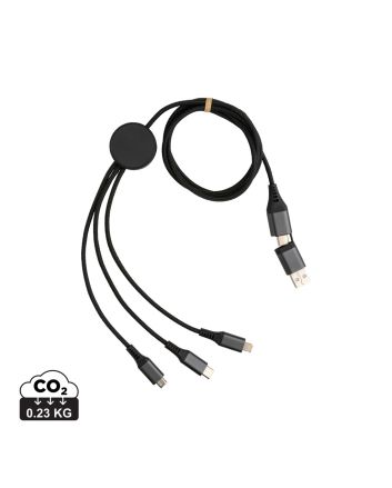 Terra RCS recycled aluminium 120cm 6-in-1 cable