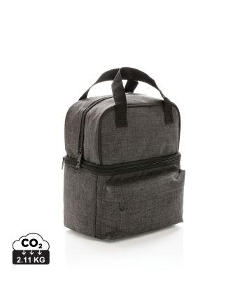 Cooler bag with 2 insulated compartments