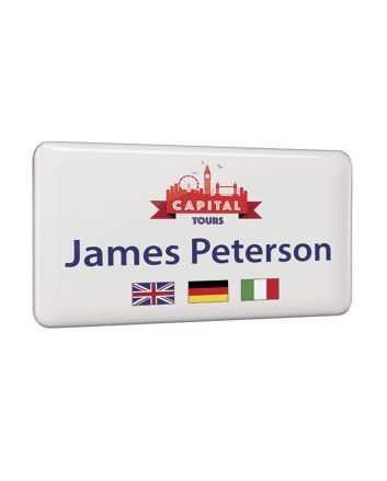 Digitally Printed Metal Name Badges