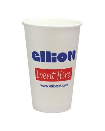 Single Walled White Paper Cup 454ml