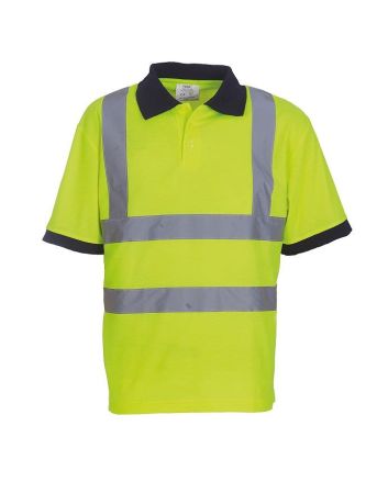 Yoko Hi Vis Short Sleeved Polo