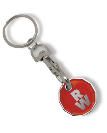 Trolley Coin Keyring