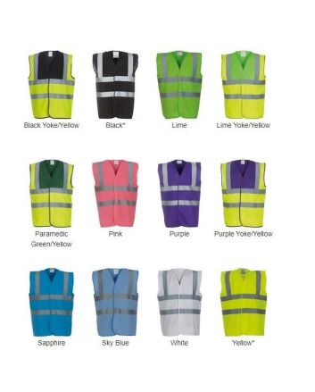 Yoko 2 Band Hi Vis Waistcoat