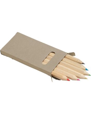 Six Colour Pencil Set