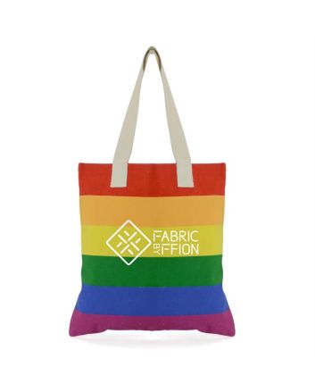 Rainbow Canvas Shopper