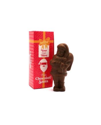 Milk Chocolate Santa in Eco Flip Top Box