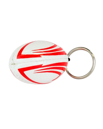 PVC Rugby Ball Keyring 