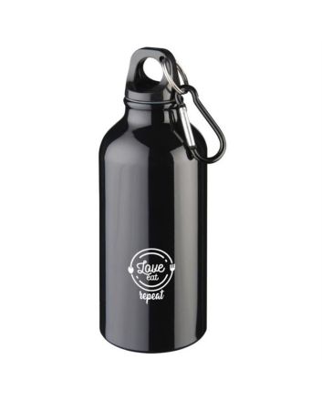 Oregon Recycled Aluminium Water Bottle With Carabiner 400ml