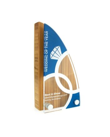 Bamboo Award With Acrylic Front 110 x 200mm