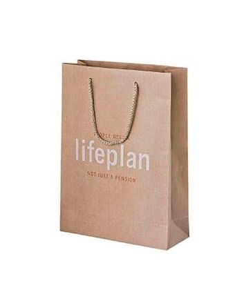 240 x 330 x 100 mm Kraft Handled Paper Laminated Carrier Bag