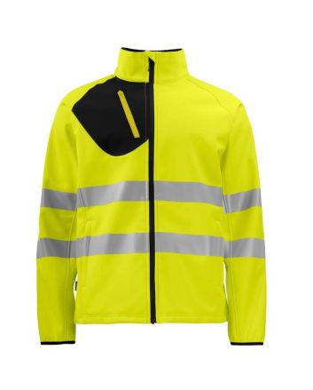 HI Vis Softshell Full Zip Jacket