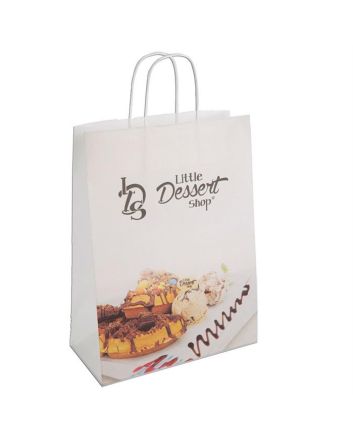 Twisted Paper Handle Carrier Bag