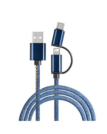 Denim 3 in 1 Charging Cable