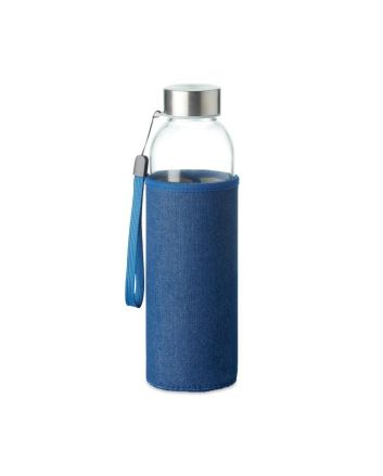 Utah Denim Glass Water Bottle 500ml