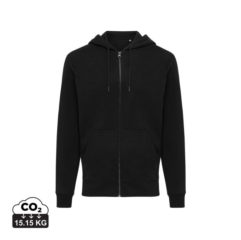 IQONIQ Abisko recycled cotton zip through hoodie