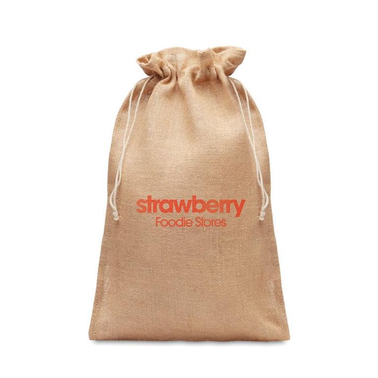 Large Jute Drawstring Gift Bag