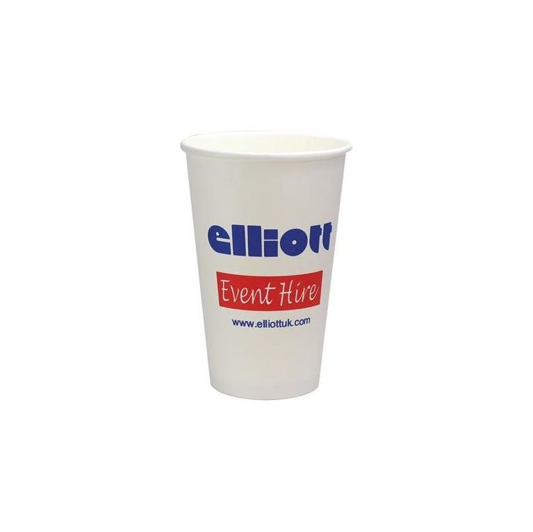 Single Walled White Paper Cup 454ml