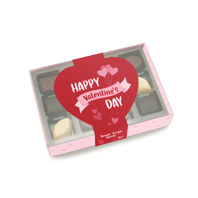 Luxury Box of 12 Valentine's Chocolates