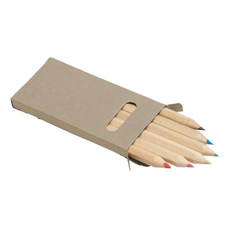 Six Colour Pencil Set