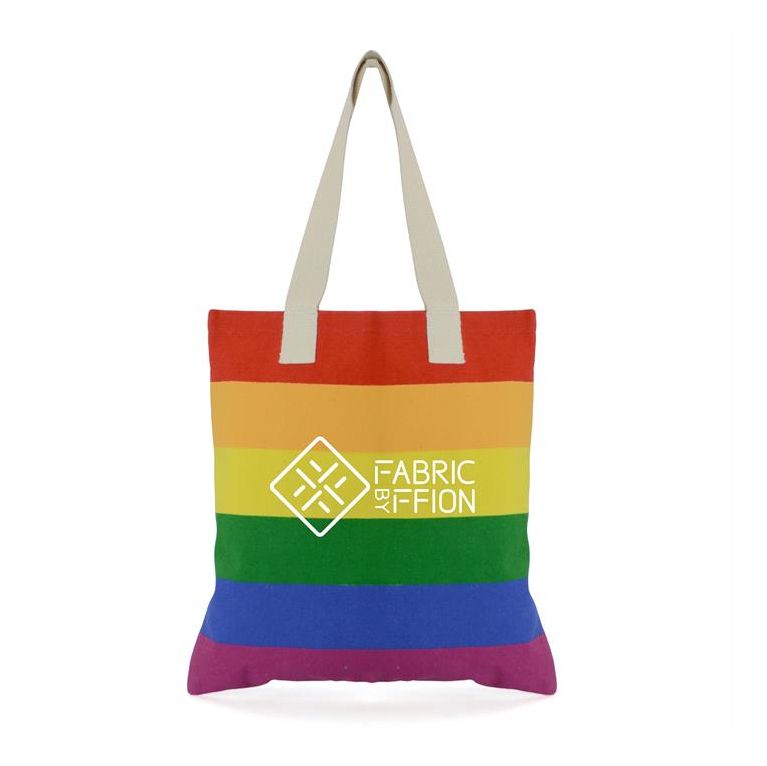 Rainbow Canvas Shopper