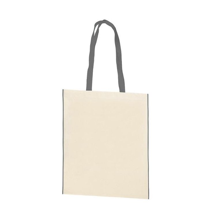 Kasa Cotton Shopper Bag With Dyed Trim And Handles