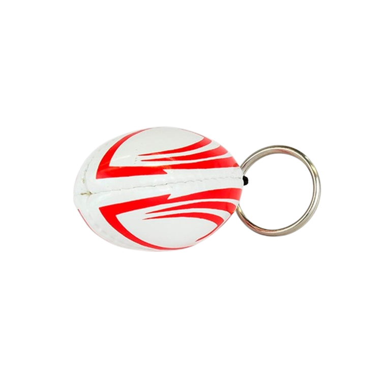 PVC Rugby Ball Keyring 