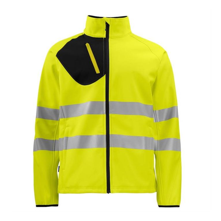 HI Vis Softshell Full Zip Jacket