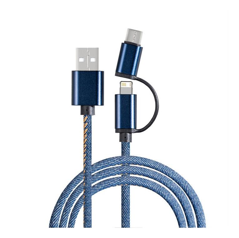 Denim 3 in 1 Charging Cable